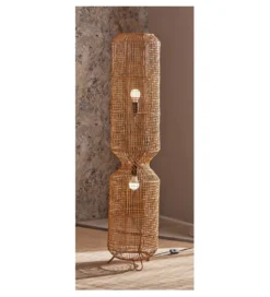 Lampa stojąca Aurora ratan 30 cm