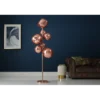 Lampa stojąca LIQUID DIAMOND 170 cm stalowa miedź