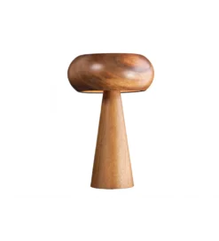 Lampa stołowa ALVA 36 cm drewno akacja