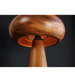 Lampa stołowa ALVA 36 cm drewno akacja