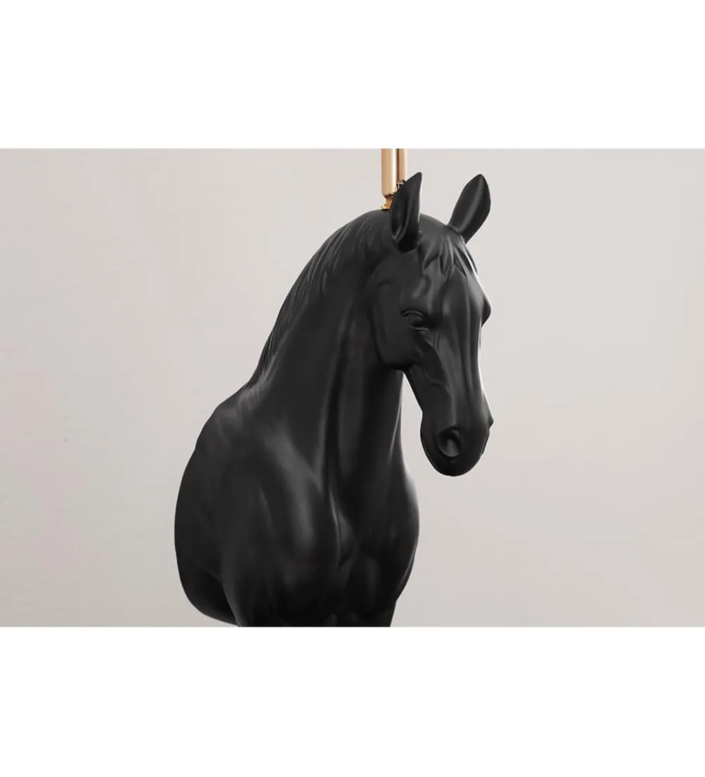 Lampa stołowa Animal Horse 75 cm czarna