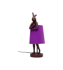 Lampa stołowa Animal Rabbit 50 cm czerwono fioletowa