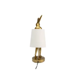 Lampa stołowa Animal Rabbit 50 cm złoto biała