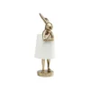Lampa stołowa Animal Rabbit 68 cm złoto biała