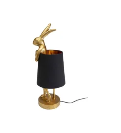 Lampa stołowa Animal Rabbit 50 cm złoto czarna