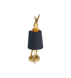 Lampa stołowa Animal Rabbit 68 cm złoto czarna