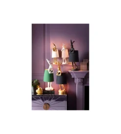 Lampa stołowa Animal Rabbit 68 cm złoto czarna