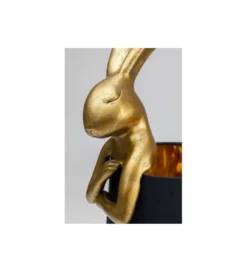 Lampa stołowa Animal Rabbit 68 cm złoto czarna
