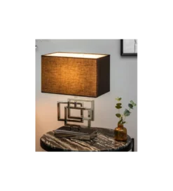 Lampa stołowa ARIZONA 56 cm srebrna