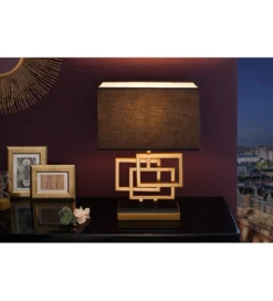 Lampa stołowa ARIZONA 56 cm złota