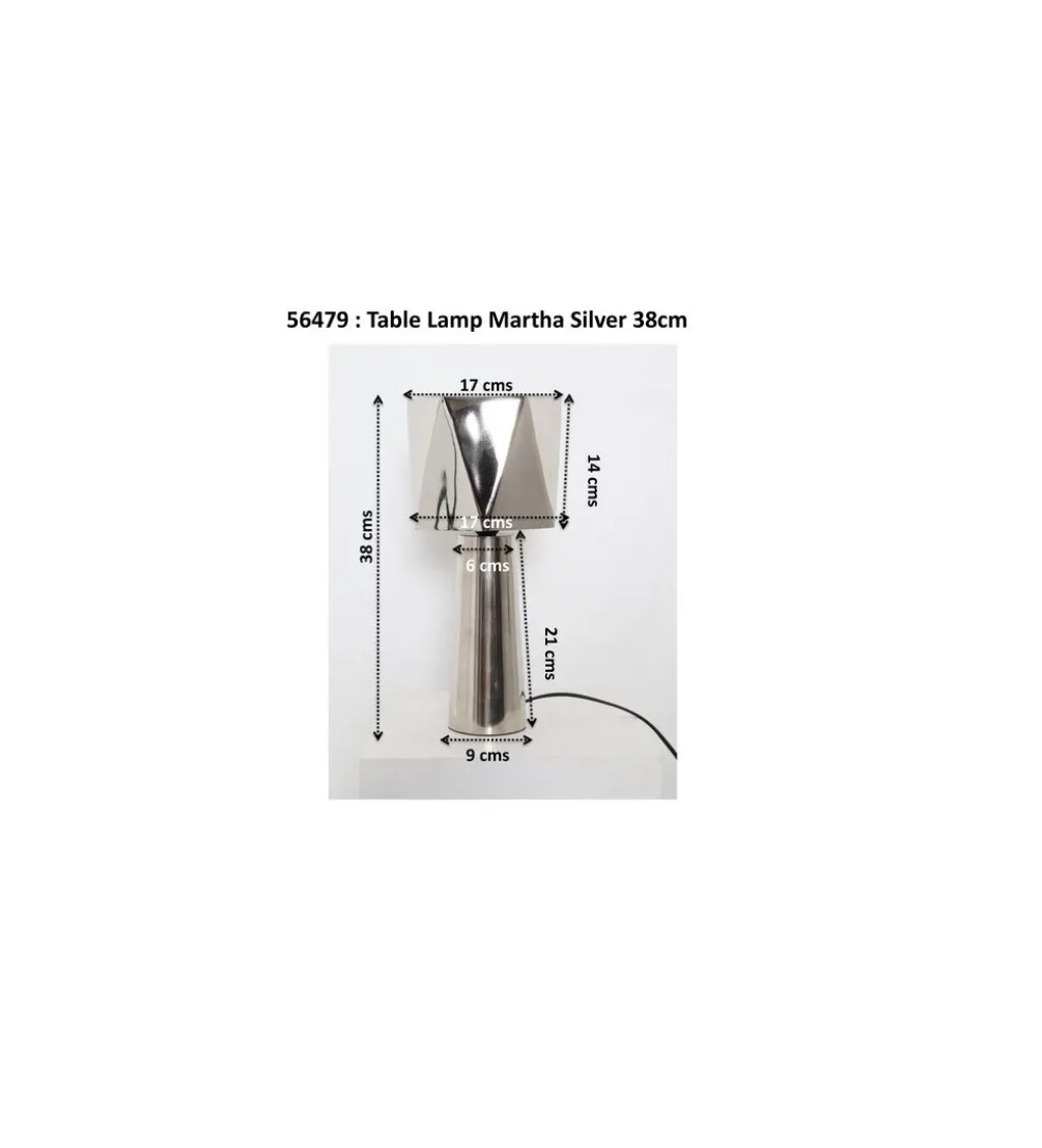 Lampa stołowa BOLLIE 33 cm czerwona