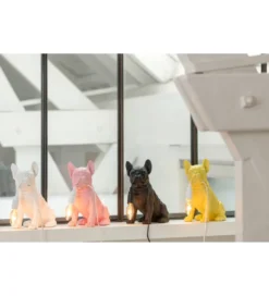 Lampa stołowa Bulldog biała