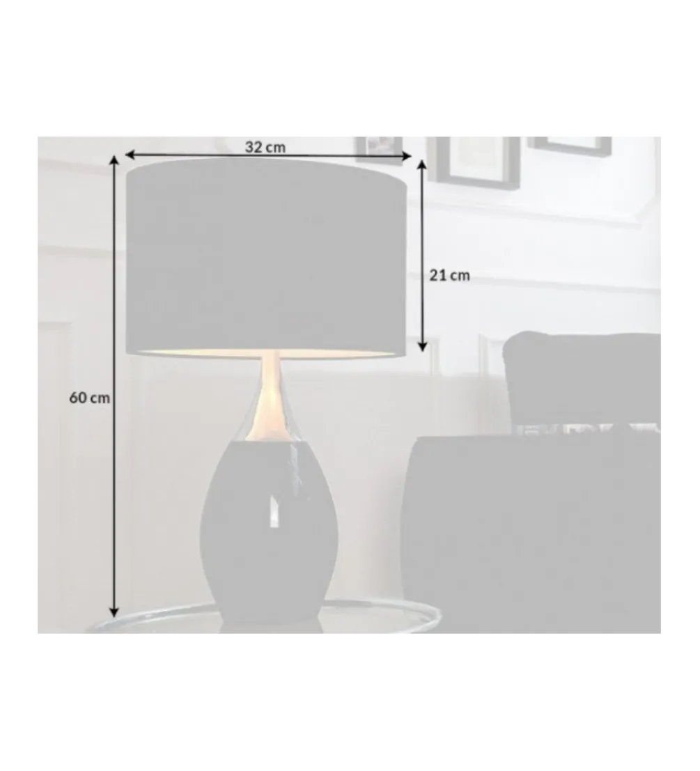 Lampa stołowa Carla 60 cm czarna