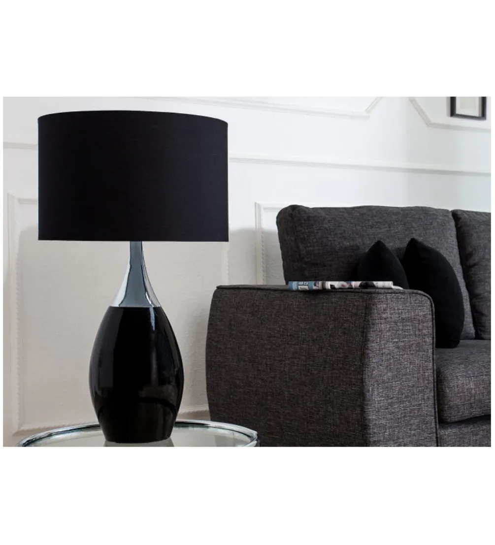 Lampa stołowa Carla 60 cm czarna