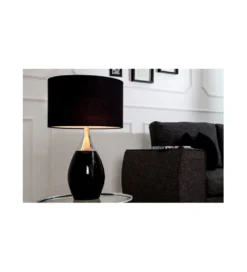 Lampa stołowa Carla 60 cm czarna