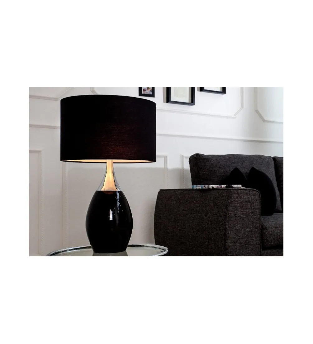 Lampa stołowa Carla 60 cm czarna