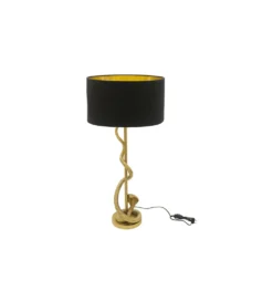 Lampa stołowa COBRA 110 cm czarna złota