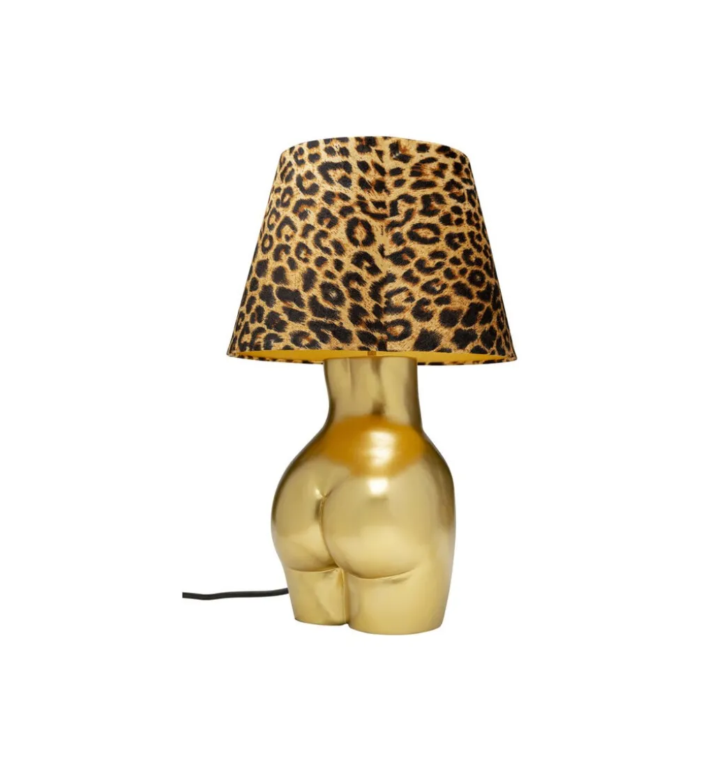 Lampa stołowa DONNA LEO 48 cm złota