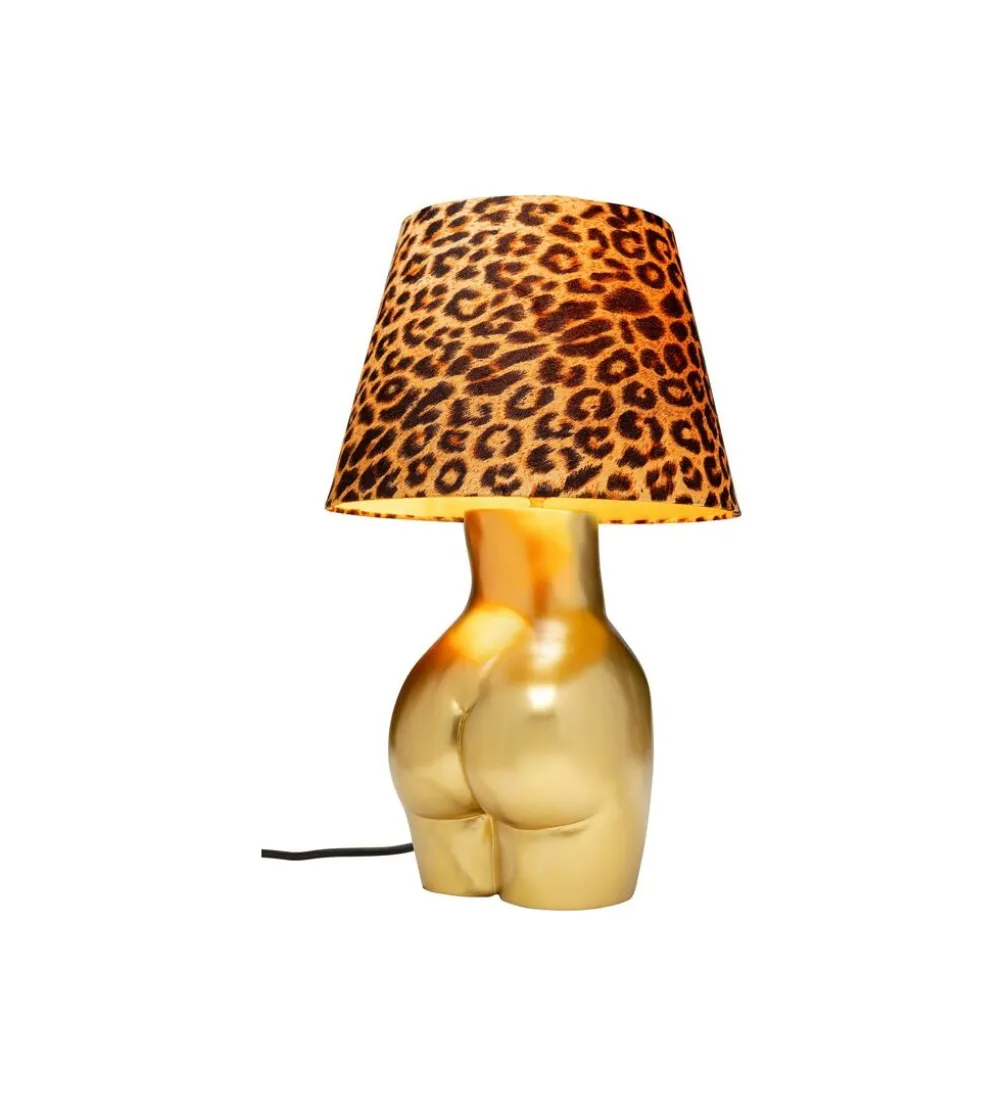 Lampa stołowa DONNA LEO 48 cm złota