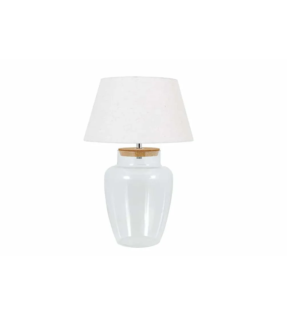 Lampa stołowa GLASI 50 cm transparentna