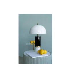 Lampa stołowa JOSY 51 cm czarno biało