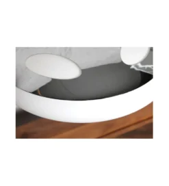 Lampa stołowa Luna Logo 45 cm srebrna