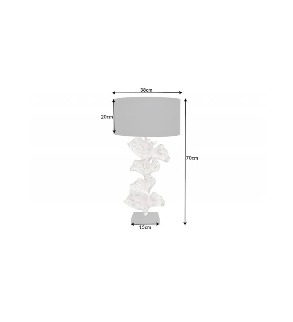 Lampa stołowa Morella 70 cm srebrna