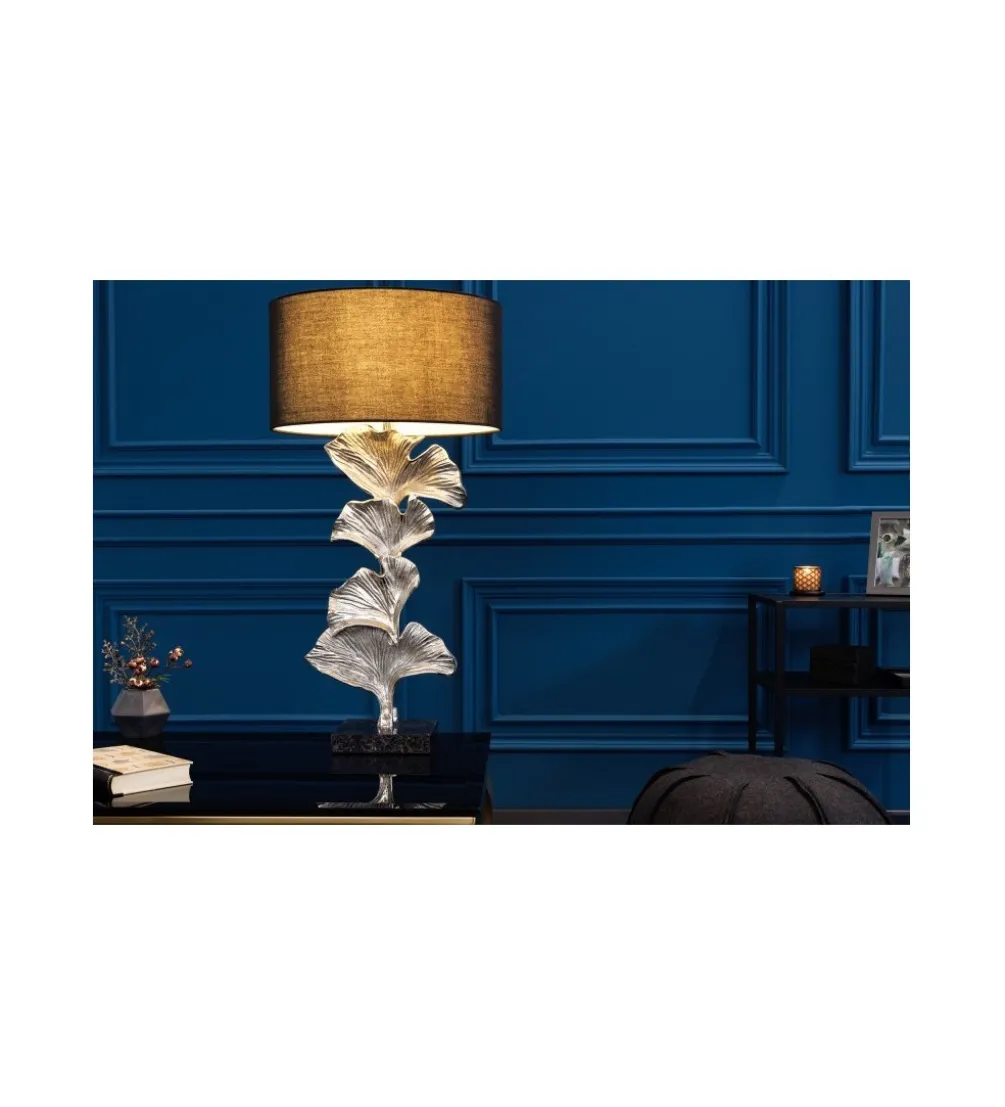 Lampa stołowa Morella 70 cm srebrna