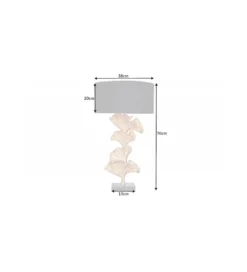Lampa stołowa Morella 70 cm srebrna