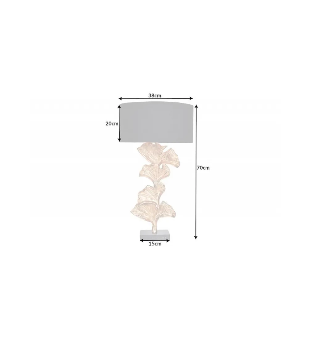 Lampa stołowa Morella 70 cm srebrna
