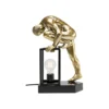 Lampa stołowa NUDE MAN STRECHING 39 cm złota