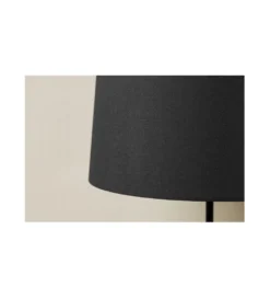 Lampa stołowa Papuga 35 cm czarno turkusowa