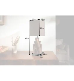 Lampa stołowa Pure Nature brązowa