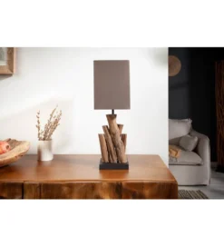 Lampa stołowa Pure Nature brązowa