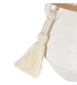Lampa stołowa REVAN 27 cm ceramika biała