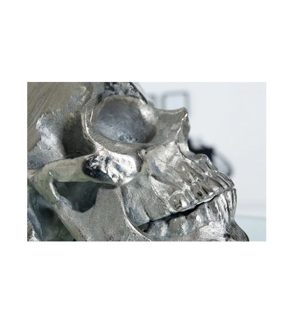 Lampa stołowa Skull 44 cm czarna