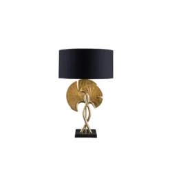 Lampa stołowa SORIA 40 cm czarno złota