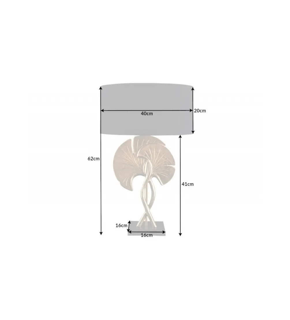 Lampa stołowa SORIA 40 cm czarno złota