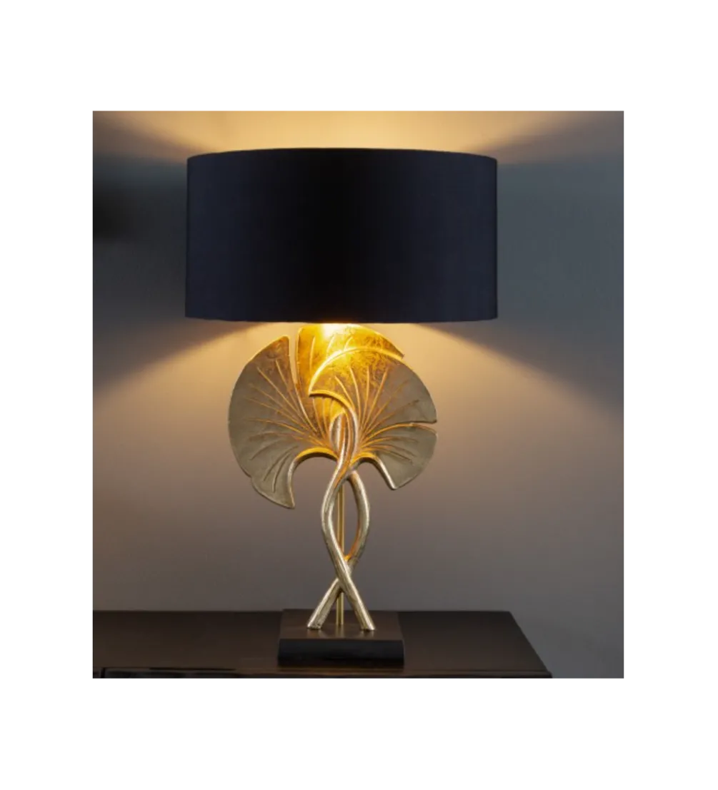 Lampa stołowa SORIA 40 cm czarno złota
