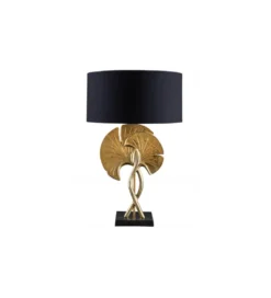 Lampa stołowa SORIA 40 cm czarno złota