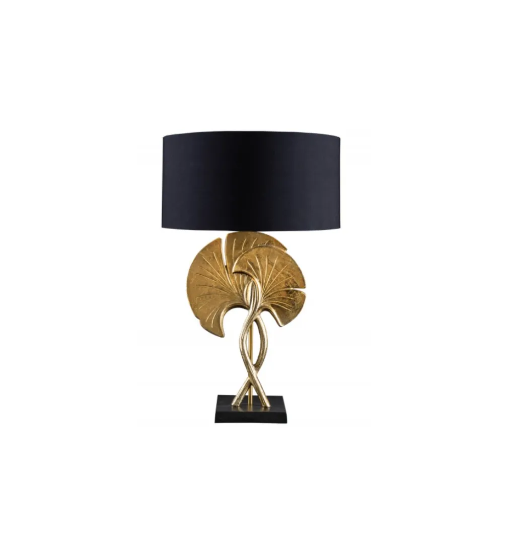Lampa stołowa SORIA 40 cm czarno złota