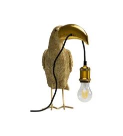 Lampa stołowa TOUCAN 42 cm złota