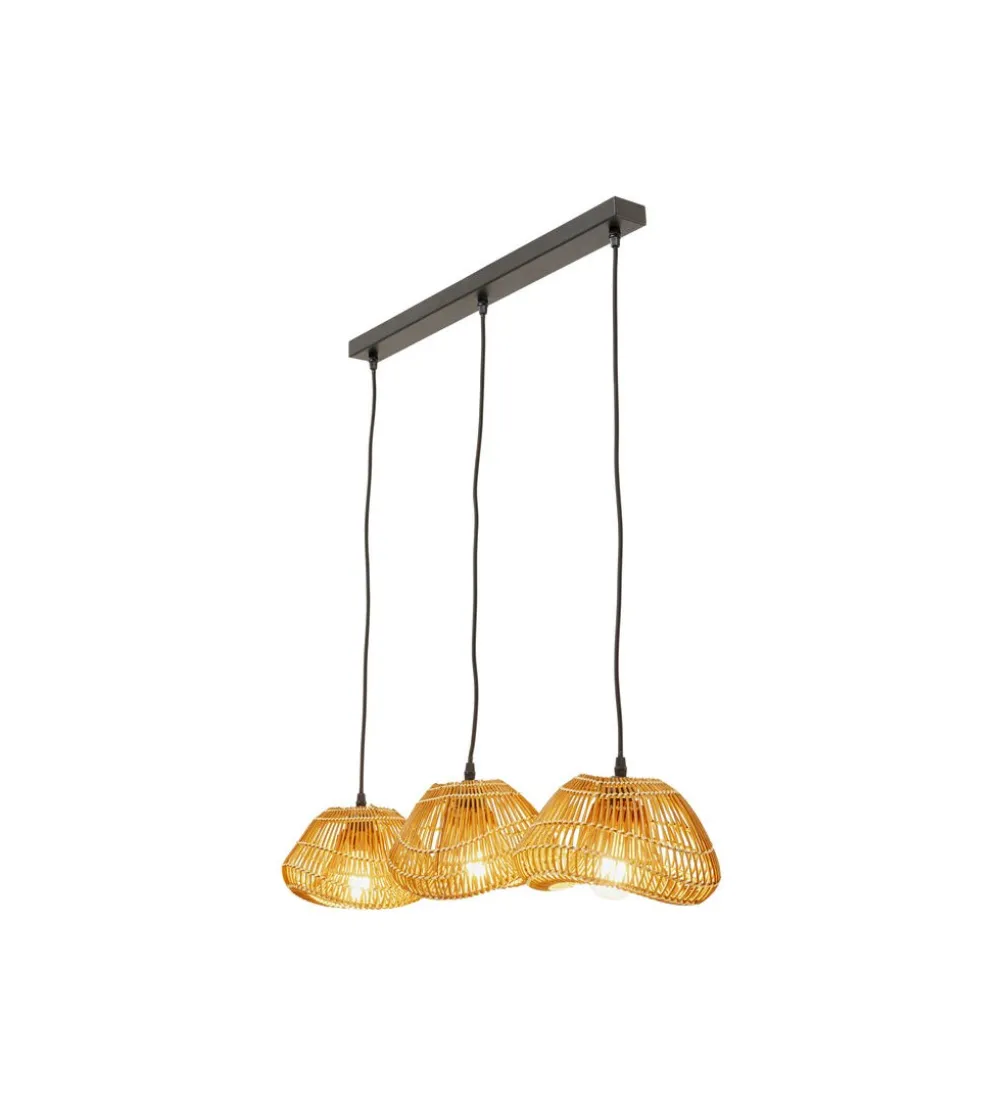 Lampa wisząca ALOHA DROP TRE 80 cm naturalna