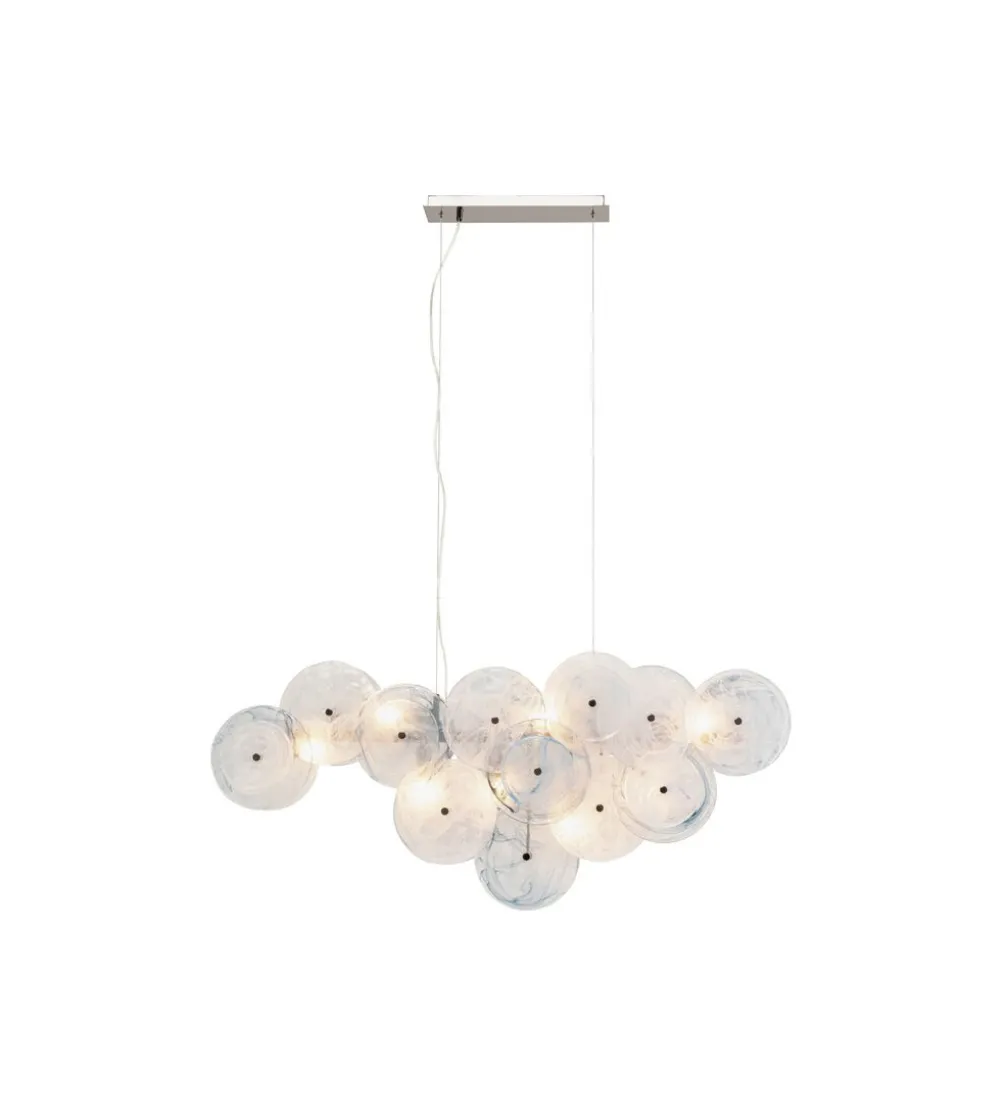 Lampa wisząca AQUAMARINE 121 cm chromowana