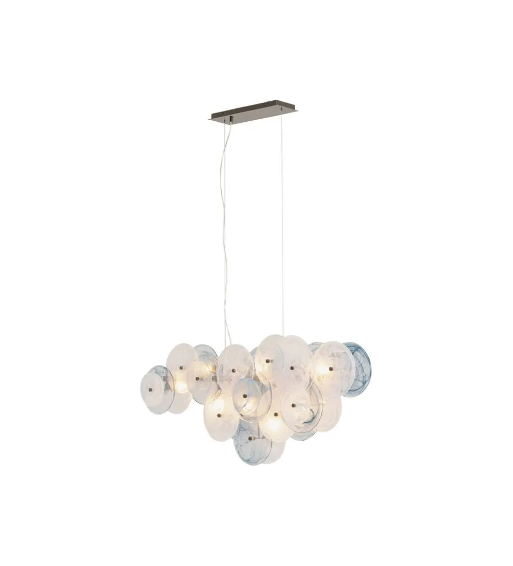 Lampa wisząca AQUAMARINE 121 cm chromowana