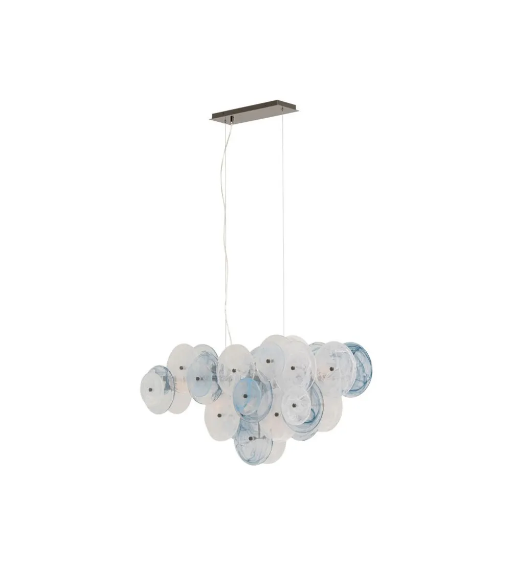 Lampa wisząca AQUAMARINE 121 cm chromowana