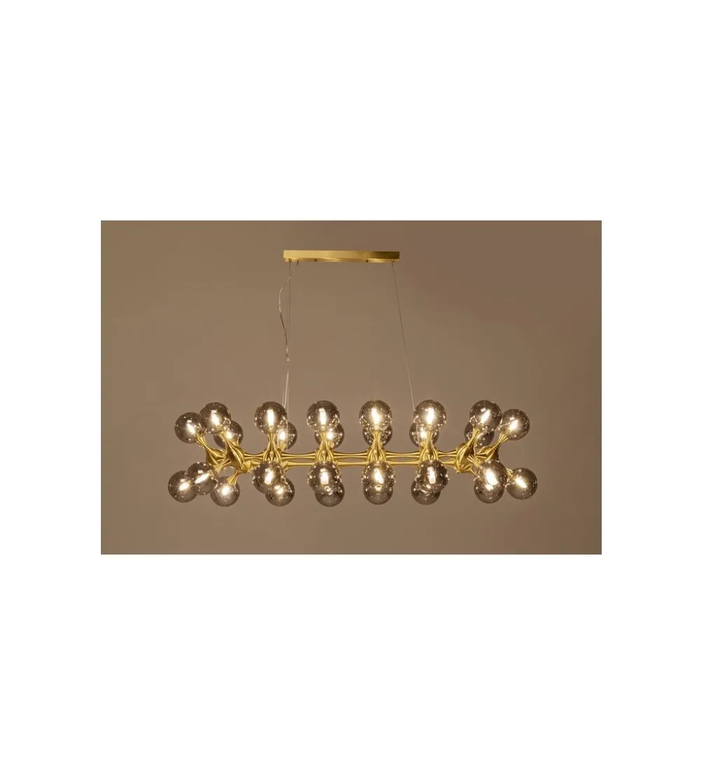 Lampa wisząca ATOMIC BALLS 140 cm złota
