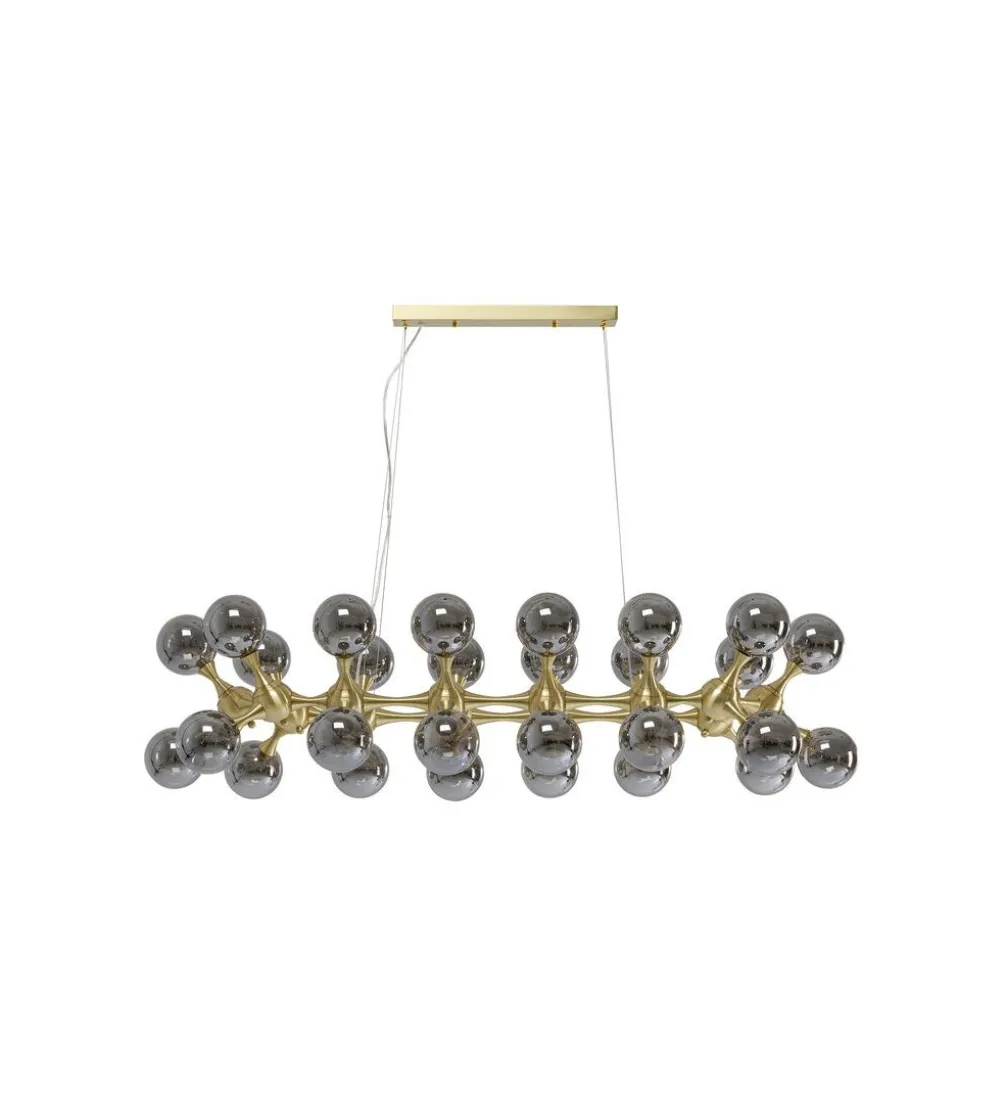 Lampa wisząca ATOMIC BALLS 140 cm złota