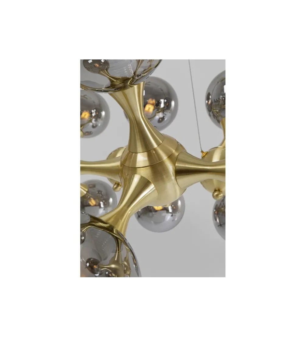 Lampa wisząca ATOMIC BALLS 140 cm złota
