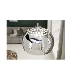 Lampa wisząca Ball Light Chrom 35 cm srebrna